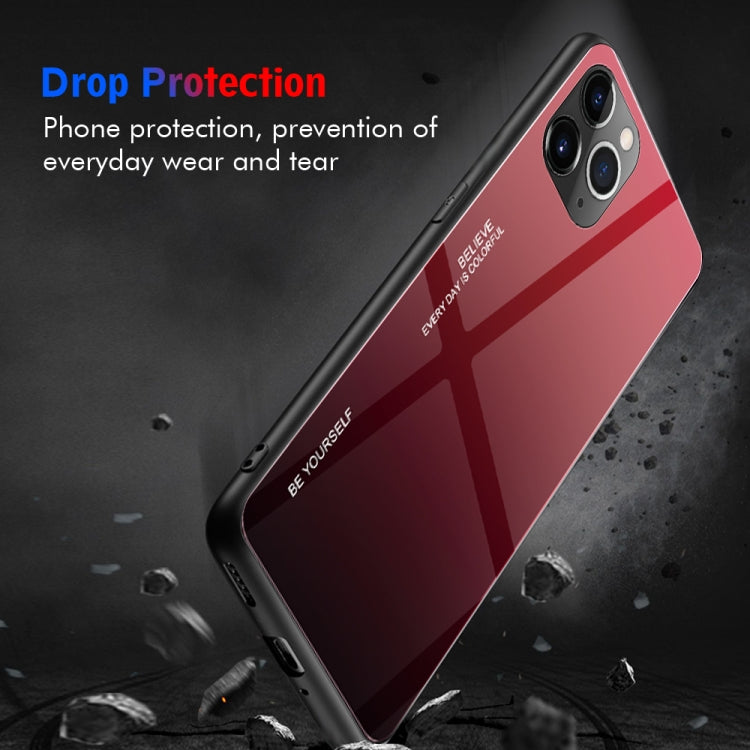 Gradient Color Glass Case, For iPhone 11 Pro Max, For iPhone 11