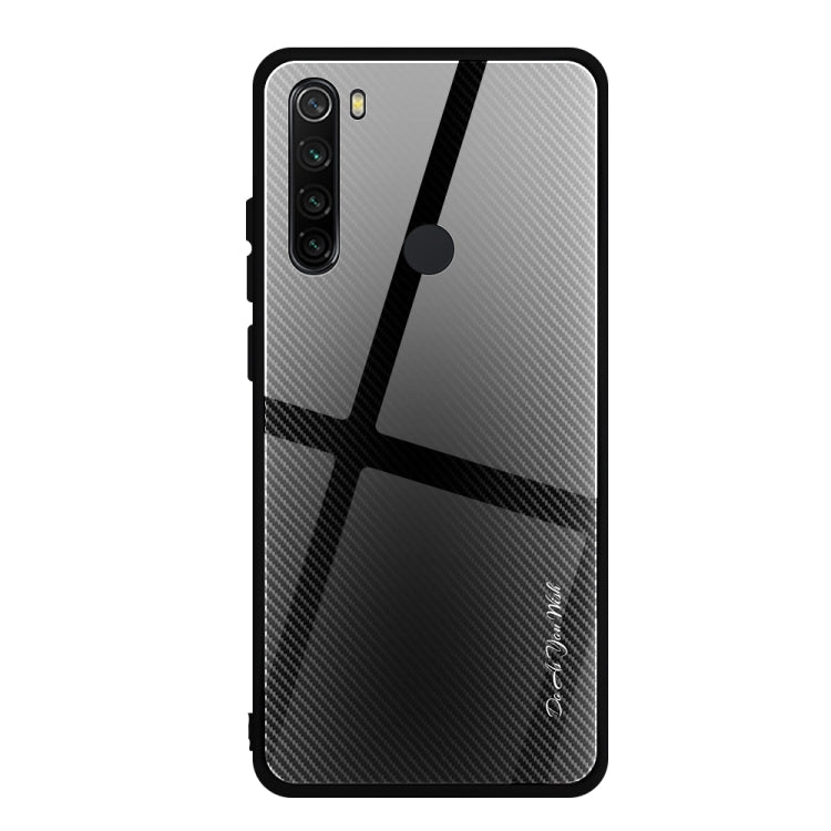 Carbon Fiber Texture Gradient Color Glass Case, For Xiaomi Redmi Note 8 Pro, For Xiaomi Redmi Note 8, For iPhone 11 Pro Max, For iPhone 11