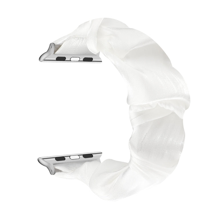 Shell Pattern Hair Ring Cloth Watch Strap, For Apple Watch Ultra 49mm / Series 8&7 45mm / SE 2&6&SE&5&4 44mm / 3&2&1 42mm, For Apple Watch Series 8&7 41mm / SE 2&6&SE&5&4 40mm / 3&2&1 38mm����������������������������������������������������������������...