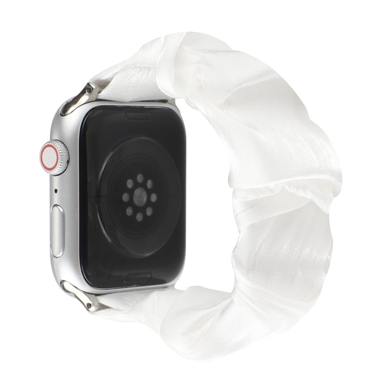 Shell Pattern Hair Ring Cloth Watch Strap, For Apple Watch Ultra 49mm / Series 8&7 45mm / SE 2&6&SE&5&4 44mm / 3&2&1 42mm, For Apple Watch Series 8&7 41mm / SE 2&6&SE&5&4 40mm / 3&2&1 38mm����������������������������������������������������������������...