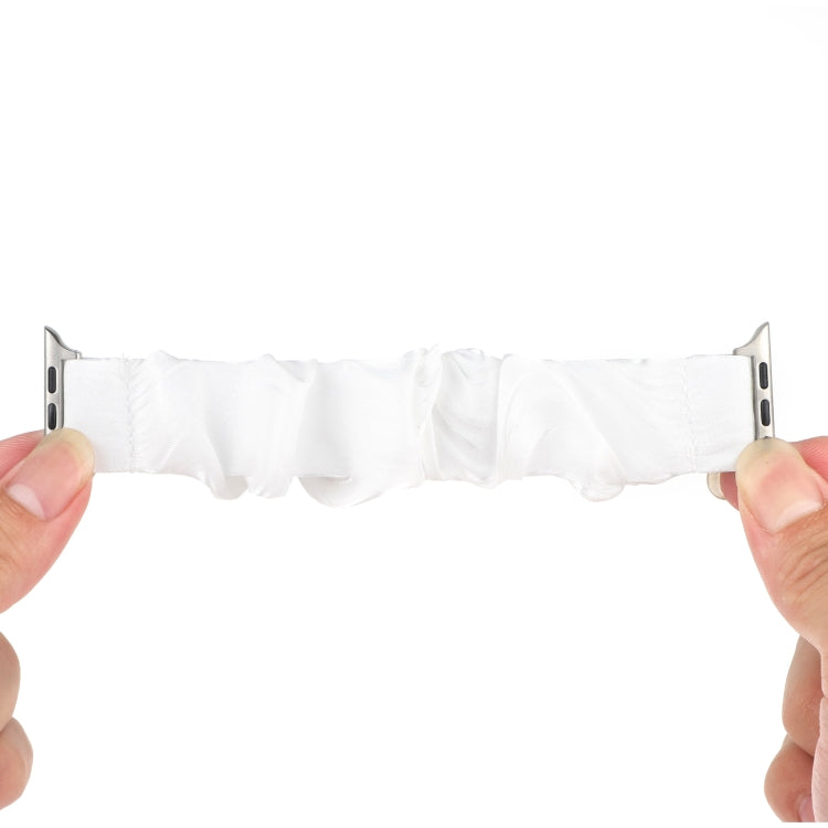 Shell Pattern Hair Ring Cloth Watch Strap, For Apple Watch Ultra 49mm / Series 8&7 45mm / SE 2&6&SE&5&4 44mm / 3&2&1 42mm, For Apple Watch Series 8&7 41mm / SE 2&6&SE&5&4 40mm / 3&2&1 38mm����������������������������������������������������������������...