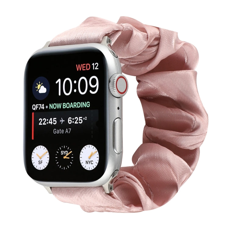 Shell Pattern Hair Ring Cloth Watch Strap, For Apple Watch Ultra 49mm / Series 8&7 45mm / SE 2&6&SE&5&4 44mm / 3&2&1 42mm, For Apple Watch Series 8&7 41mm / SE 2&6&SE&5&4 40mm / 3&2&1 38mm����������������������������������������������������������������...