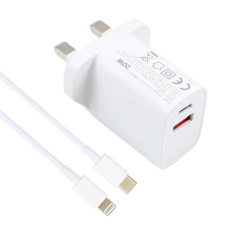 20W USB-C / Type-C + USB Ports Charger with 100W Type-C to 8 Pin Fast Charging Cable, 1m Type-C to 8 Pin, UK Plug, 1m Type-C to 8 Pin, US Plug, 1m Type-C to 8 Pin, EU Plug, 2m Type-C to 8 Pin, UK Plug, 2m Type-C to 8 Pin, US Plug�����������������������...