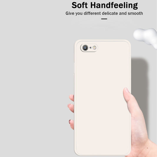 Straight edge liquid silicone iPhone 6s protective case showcasing premium texture