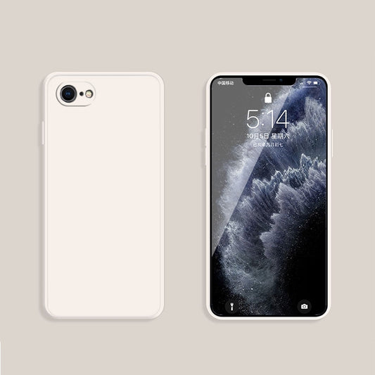 Sleek imitation silicone iPhone 8 protective case in vibrant solid hue