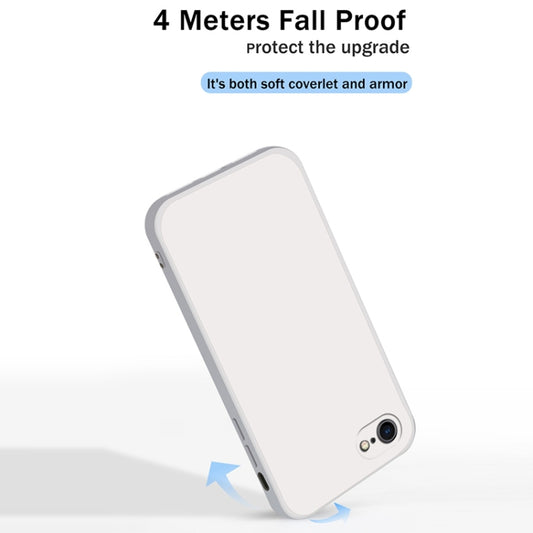 Close-up of textured liquid silicone surface on iPhone 8 Plus protective cover