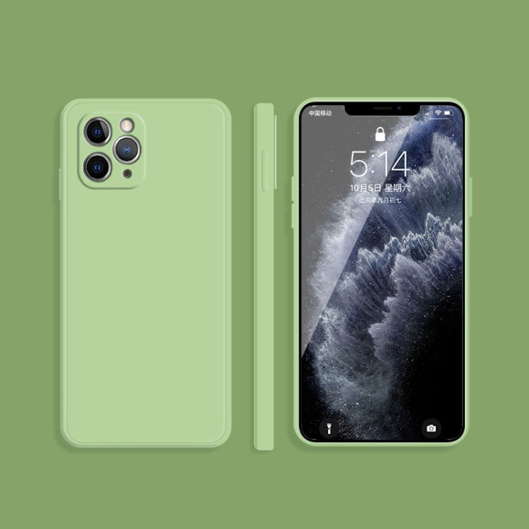 Solid Color Imitation Liquid Silicone Straight Edge Dropproof Full Coverage Protective Case, For iPhone 11 Pro, For iPhone 11 Pro Max