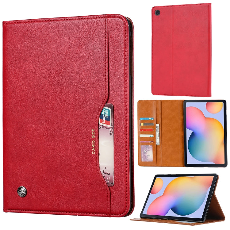 Calf Texture Double Fold Clasp Horizontal Flip Leather Case with Photo Frame & Holder & Card Slots & Wallet, For Samsung Galaxy Tab S7 Lite, For Samsung Galaxy A7 Lite T220 / T225