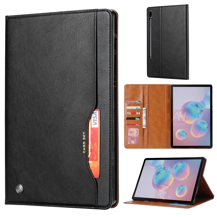 Calf Texture Double Fold Clasp Horizontal Flip Leather Case with Photo Frame & Holder & Card Slots & Wallet, For Samsung Galaxy Tab S7 Lite, For Samsung Galaxy A7 Lite T220 / T225