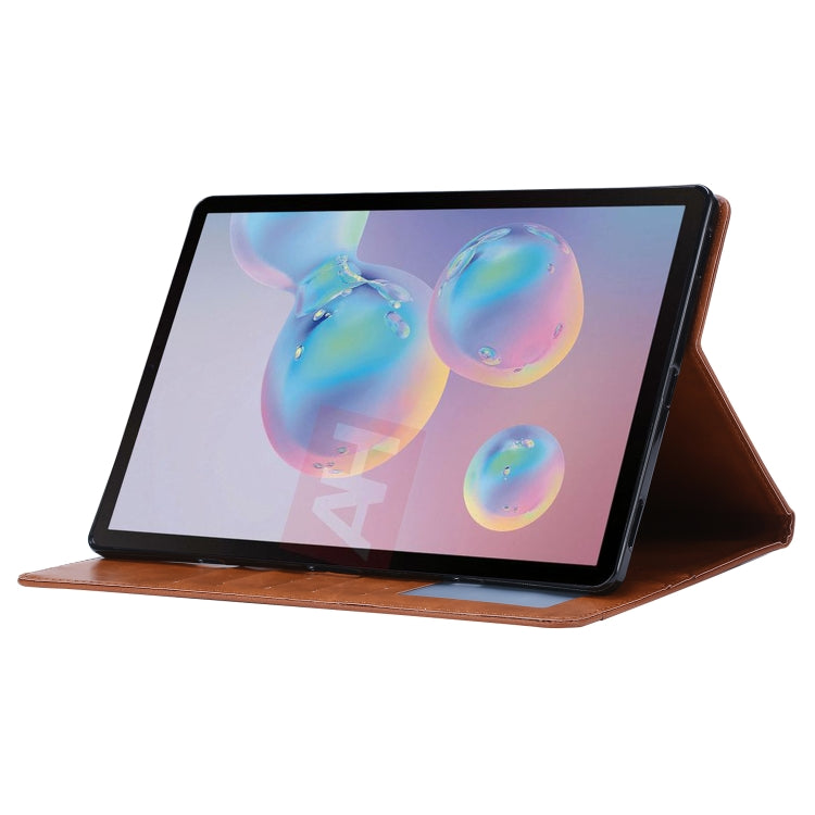 Calf Texture Double Fold Clasp Horizontal Flip Leather Case with Photo Frame & Holder & Card Slots & Wallet, For Samsung Galaxy Tab S7 Lite, For Samsung Galaxy A7 Lite T220 / T225