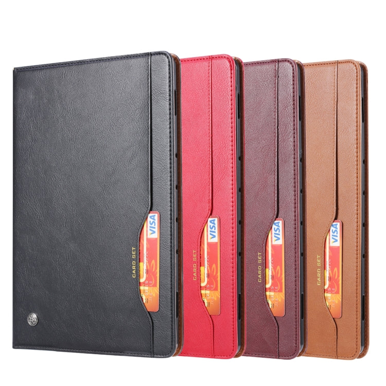 Calf Texture Double Fold Clasp Horizontal Flip Leather Case with Photo Frame & Holder & Card Slots & Wallet, For Samsung Galaxy Tab S7 Lite, For Samsung Galaxy A7 Lite T220 / T225
