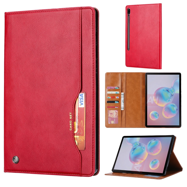 Calf Texture Double Fold Clasp Horizontal Flip Leather Case with Photo Frame & Holder & Card Slots & Wallet, For Samsung Galaxy Tab S7 Lite, For Samsung Galaxy A7 Lite T220 / T225