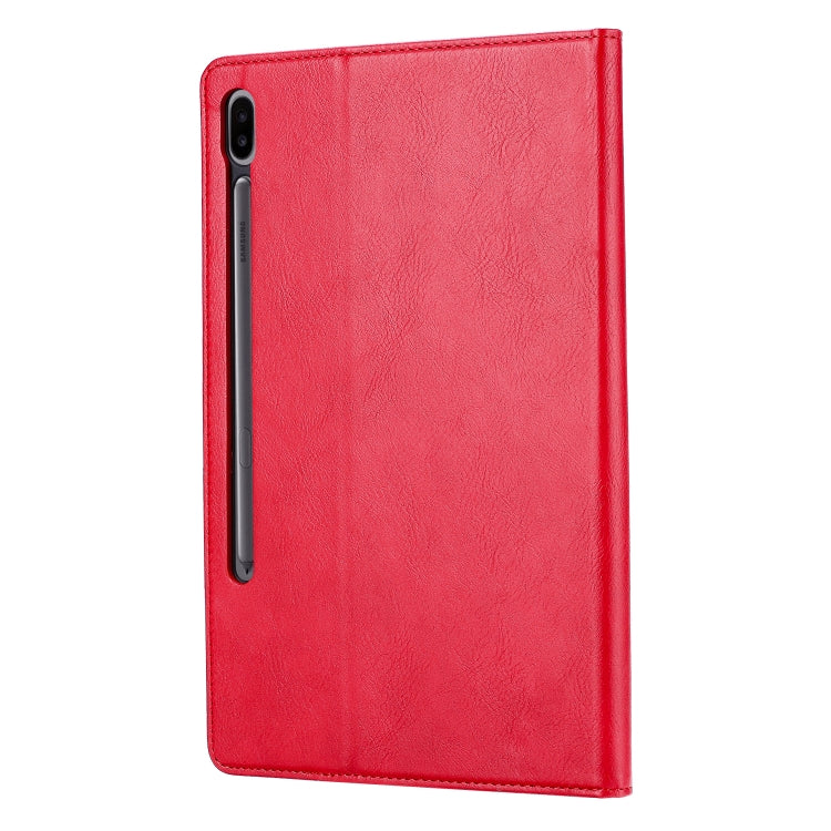 Calf Texture Double Fold Clasp Horizontal Flip Leather Case with Photo Frame & Holder & Card Slots & Wallet, For Samsung Galaxy Tab S7 Lite, For Samsung Galaxy A7 Lite T220 / T225