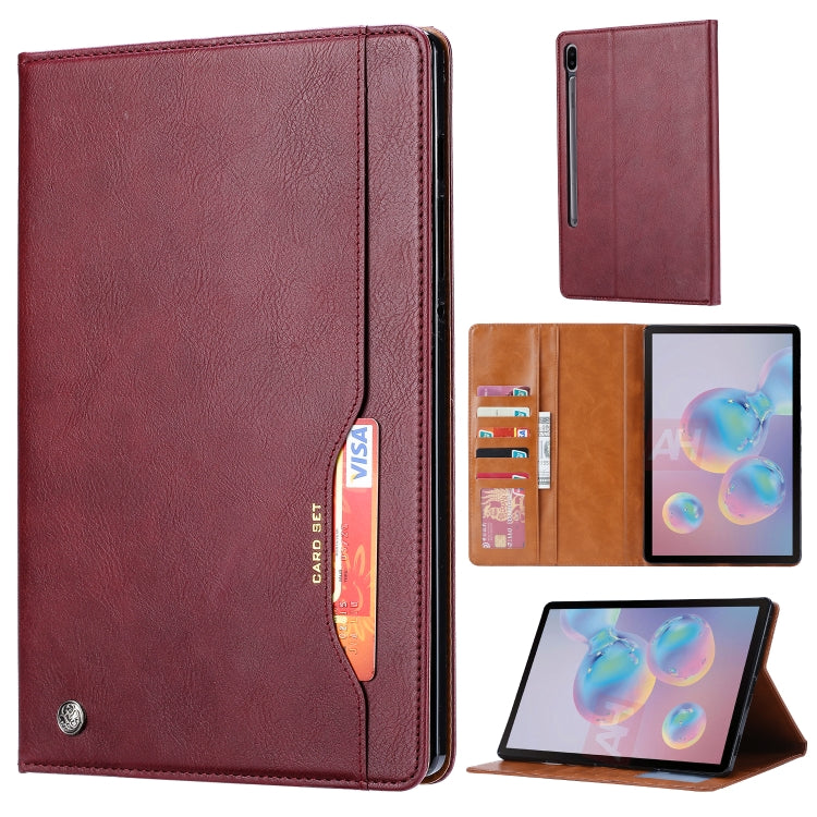 Calf Texture Double Fold Clasp Horizontal Flip Leather Case with Photo Frame & Holder & Card Slots & Wallet, For Samsung Galaxy Tab S7 Lite, For Samsung Galaxy A7 Lite T220 / T225