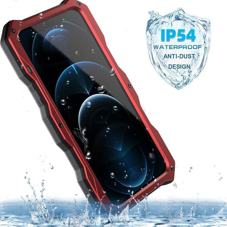 Aluminum Alloy + Silicone Anti-dust Full Body Protection with Holder, For iPhone 12 / 12 Pro