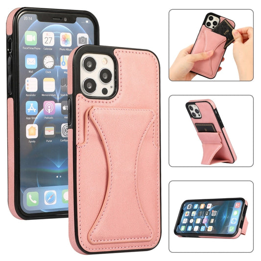 Ultra-thin shockproof iPhone 12 Pro protective case with built-in holder in sleek design