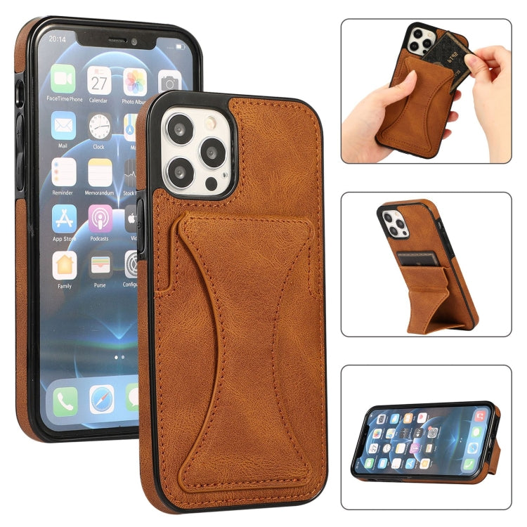 Ultra-thin Shockproof Protective Case with Holder, For iPhone 12 / 12 Pro, For iPhone 12 Mini, For iPhone 12 Pro Max, For iPhone 11