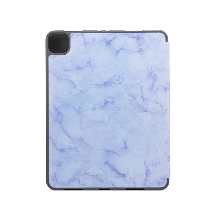 Marble Texture Horizontal Flip Leather Case with Three-folding Holder & Sleep / Wake-up Function