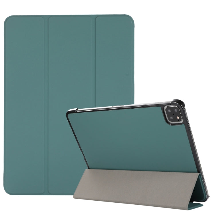 3-folding Skin Texture Horizontal Flip TPU + PU Leather Case with Holder, For iPad Pro 11 2022 / 2021