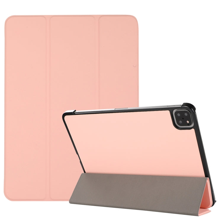 3-folding Skin Texture Horizontal Flip TPU + PU Leather Case with Holder, For iPad Pro 11 2022 / 2021