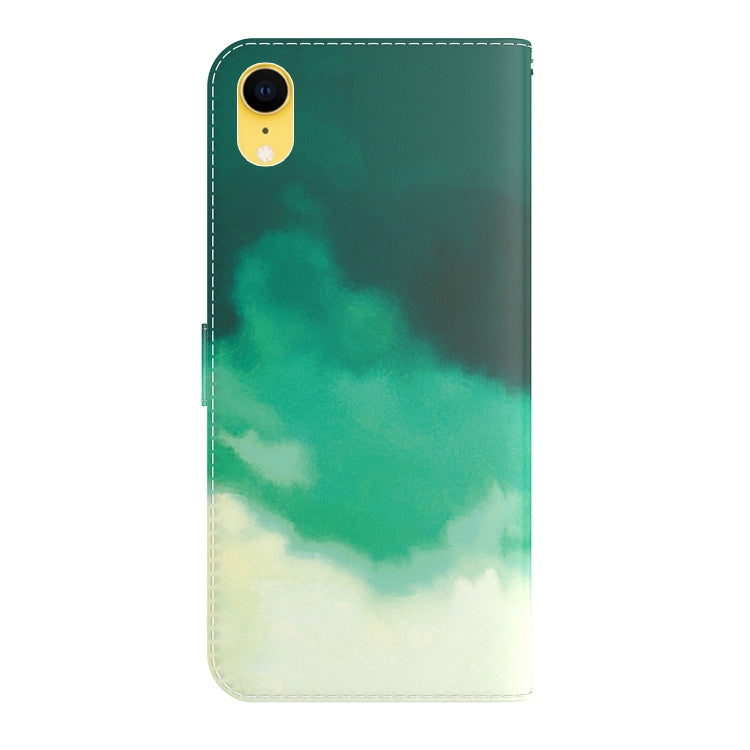 Watercolor Pattern Horizontal Flip Leather Case with Holder & Card Slot & Wallet, For iPhone XR, For iPhone XS Max