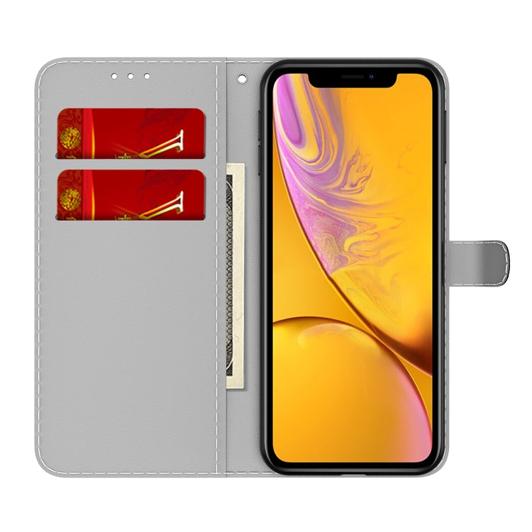Watercolor Pattern Horizontal Flip Leather Case with Holder & Card Slot & Wallet, For iPhone XR, For iPhone XS Max