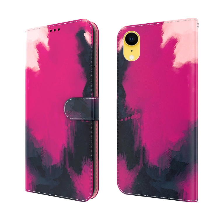 Watercolor Pattern Horizontal Flip Leather Case with Holder & Card Slot & Wallet, For iPhone XR, For iPhone XS Max