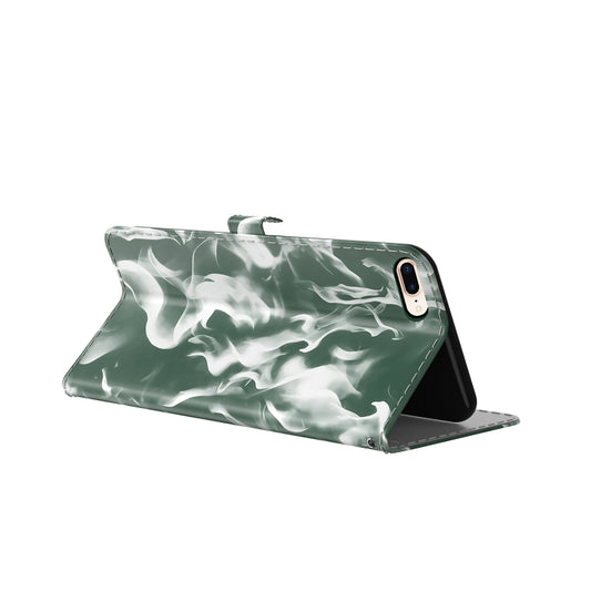 Reversible flip case design showcasing cloud fog pattern for iPhone 8