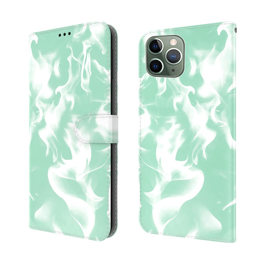 Cloud fog pattern leather flip case iPhone 11 Pro Max with card holder and wallet