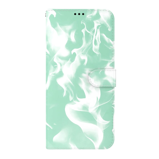 Horizontal cloud design leather case iPhone XR front and back protection