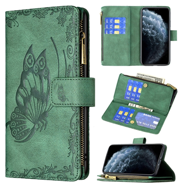 Flying Butterfly Embossing Pattern Zipper Horizontal Flip Leather Case with Holder & Card Slots & Wallet, For iPhone XS Max, For iPhone 11, For iPhone 11 Pro, For iPhone 11 Pro Max