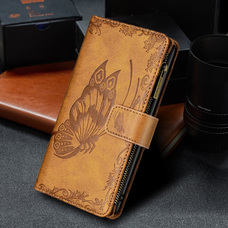 Flying Butterfly Embossing Pattern Zipper Horizontal Flip Leather Case with Holder & Card Slots & Wallet, For iPhone 12 mini, For iPhone 12, For iPhone 12 Pro, For iPhone 12 Pro Max
