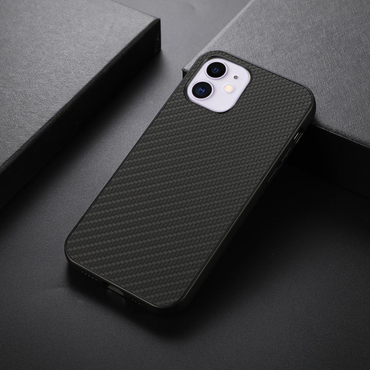 Carbon Fiber Skin PU + PC + TPU Shockprof Protective Case, For iPhone 11, For iPhone 11 Pro, For iPhone 11 Pro Max, For iPhone 12 mini, For iPhone 12, For iPhone 12 Pro