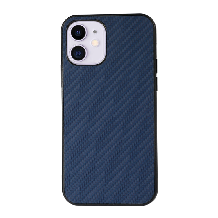 Carbon Fiber Skin PU + PC + TPU Shockprof Protective Case, For iPhone 11, For iPhone 11 Pro, For iPhone 11 Pro Max, For iPhone 12 mini, For iPhone 12, For iPhone 12 Pro