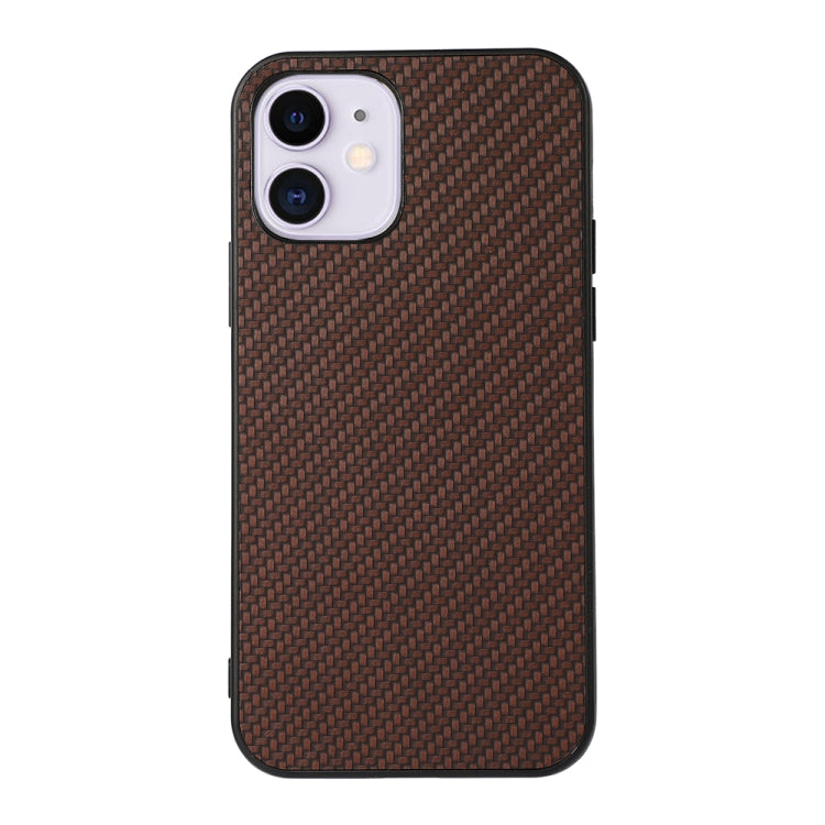 Carbon Fiber Skin PU + PC + TPU Shockprof Protective Case, For iPhone 11, For iPhone 11 Pro, For iPhone 11 Pro Max, For iPhone 12 mini, For iPhone 12, For iPhone 12 Pro