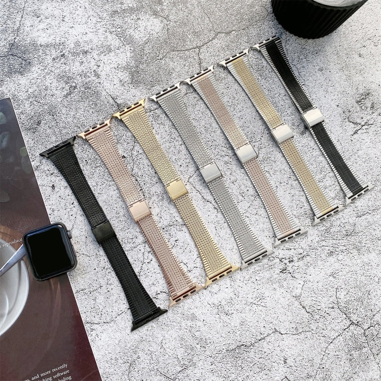 Buckle Style Steel Replacement Strap Watchband, For Apple Watch Series 7  41mm / & 6 & SE & 5 & 4 40mm, For Apple Watch Series  7  45mm / & 6 & SE & 5 & 4 44mm