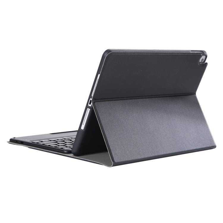 YA11B-A 2021 Detachable Lambskin Texture Round Keycap Bluetooth Keyboard Leather Case with Touch Control & Pen Slot & Stand, For iPad Pro 11 2021 / Air4 / Air5 / Pro 11