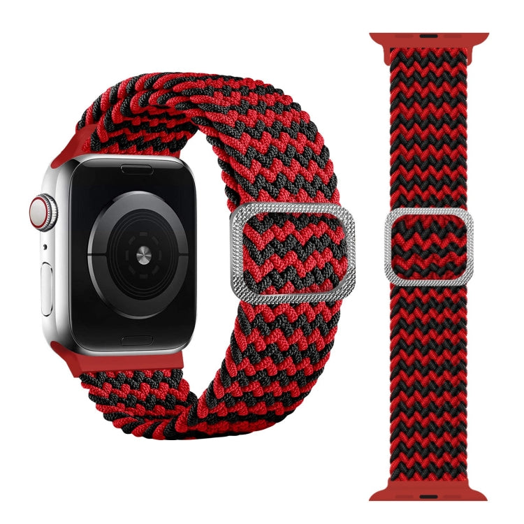 Buckle Braided Elastic Strap Watch Band For Apple Watch Series 9&8&7 41mm / SE 3&SE 2&6&SE&5&4 40mm / 3&2&1 38mm(Rainbow Color), For Apple Watch Series 7 41mm / 6 & SE & 5 & 4 40mm / 3 & 2 & 1 38mm                                                       ...