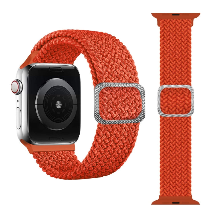 Buckle Braided Elastic Strap Watch Band For Apple Watch Series 9&8&7 41mm / SE 3&SE 2&6&SE&5&4 40mm / 3&2&1 38mm(Rainbow Color), For Apple Watch Ultra 49mm / Series 8&7 45mm / SE 2&6&SE&5&4 44mm / 3&2&1 42mm