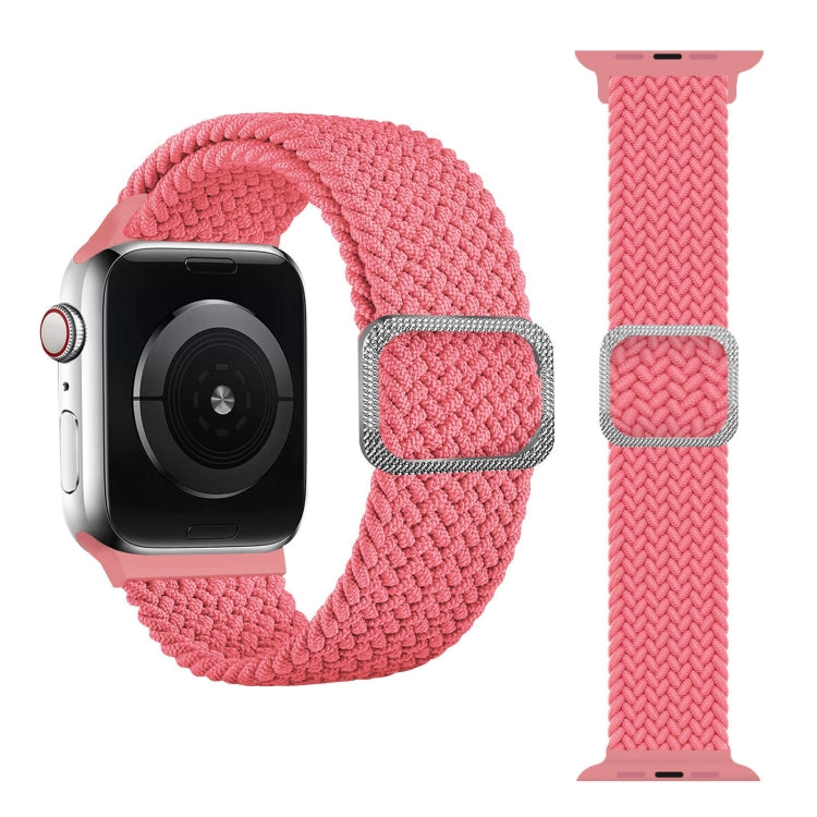 Buckle Braided Elastic Strap Watch Band For Apple Watch Series 9&8&7 41mm / SE 3&SE 2&6&SE&5&4 40mm / 3&2&1 38mm(Rainbow Color), For Apple Watch Ultra 49mm / Series 8&7 45mm / SE 2&6&SE&5&4 44mm / 3&2&1 42mm
