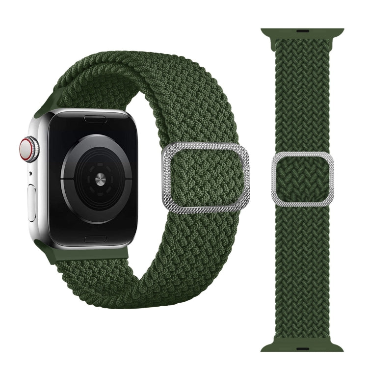 Buckle Braided Elastic Strap Watch Band For Apple Watch Series 9&8&7 41mm / SE 3&SE 2&6&SE&5&4 40mm / 3&2&1 38mm(Rainbow Color), For Apple Watch Series 8&7 41mm / SE 2&6&SE&5&4 40mm / 3&2&1 38mm