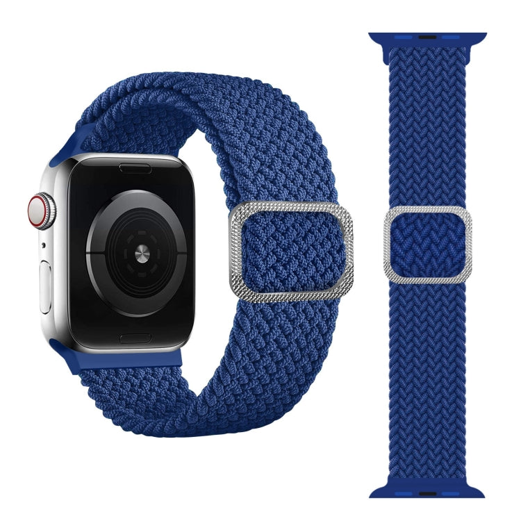 Buckle Braided Elastic Strap Watch Band For Apple Watch Series 9&8&7 41mm / SE 3&SE 2&6&SE&5&4 40mm / 3&2&1 38mm(Rainbow Color), For Apple Watch Series 8&7 41mm / SE 2&6&SE&5&4 40mm / 3&2&1 38mm