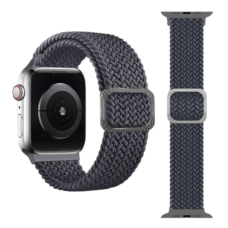Buckle Braided Elastic Strap Watch Band For Apple Watch Series 9&8&7 41mm / SE 3&SE 2&6&SE&5&4 40mm / 3&2&1 38mm(Rainbow Color), For Apple Watch Series 8&7 41mm / SE 2&6&SE&5&4 40mm / 3&2&1 38mm