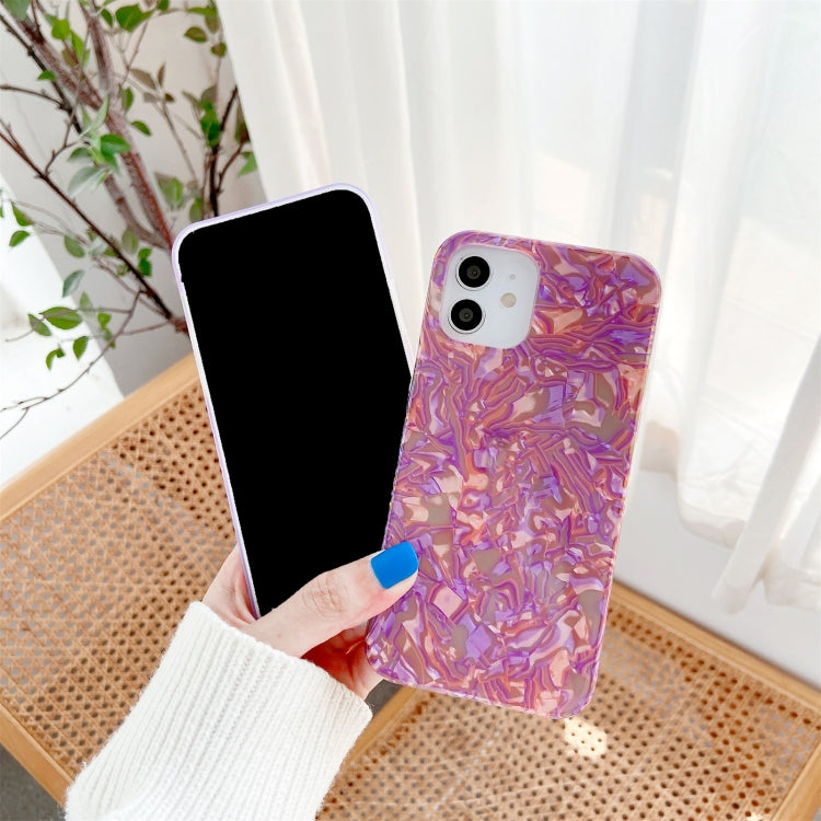 Shell Texture IMD Half-coverage TPU Protective Case, For iPhone 11, For iPhone 11 Pro, For iPhone 11 Pro Max, For iPhone 12 mini, For iPhone 12 / 12 Pro, For iPhone 12 Pro Max