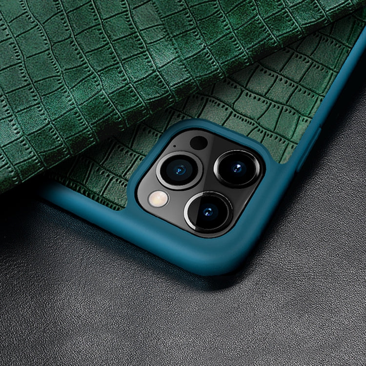 Crocodile Texture Display Window Horizontal Flip Leather Case, For iPhone 11