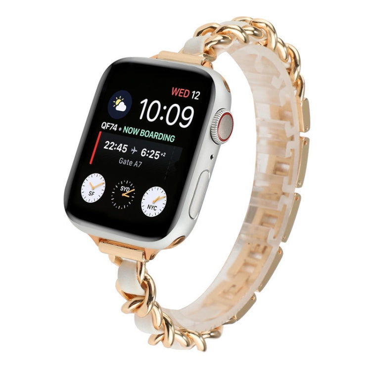 Small Waist Seven Beads Stainless Steel Strap Watchband For Apple Watch Series 6 & SE &, For Apple Watch Ultra 49mm / Series 8&7 45mm / SE 2&6&SE&5&4 44mm / 3&2&1 42mm, For Apple Watch Series 8&7 41mm / SE 2&6&SE&5&4 40mm / 3&2&1 38mm������������������...