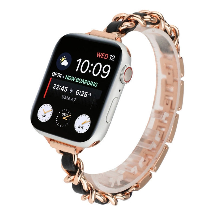 Small Waist Seven Beads Stainless Steel Strap Watchband For Apple Watch Series 6 & SE &, For Apple Watch Ultra 49mm / Series 8&7 45mm / SE 2&6&SE&5&4 44mm / 3&2&1 42mm, For Apple Watch Series 8&7 41mm / SE 2&6&SE&5&4 40mm / 3&2&1 38mm������������������...
