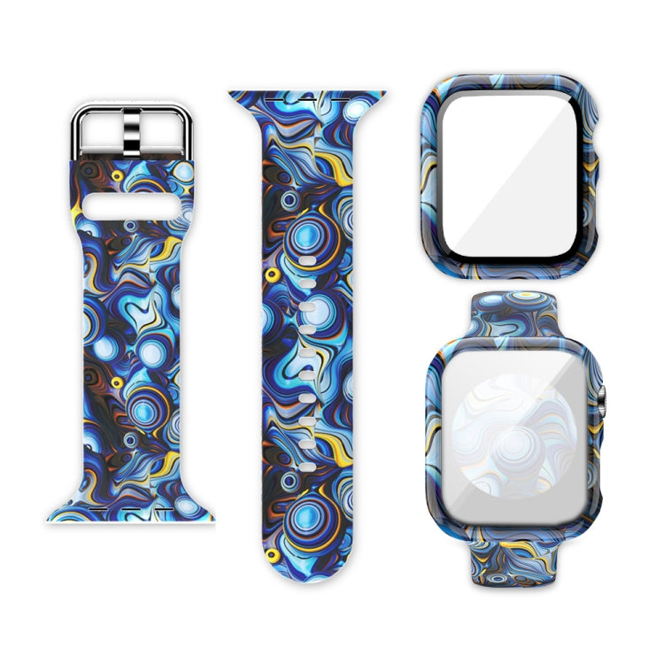 Silicone Printing Integrated Replacement Watch Case Watchband, For Apple Watch Series 3 & 2 & 1 42mm