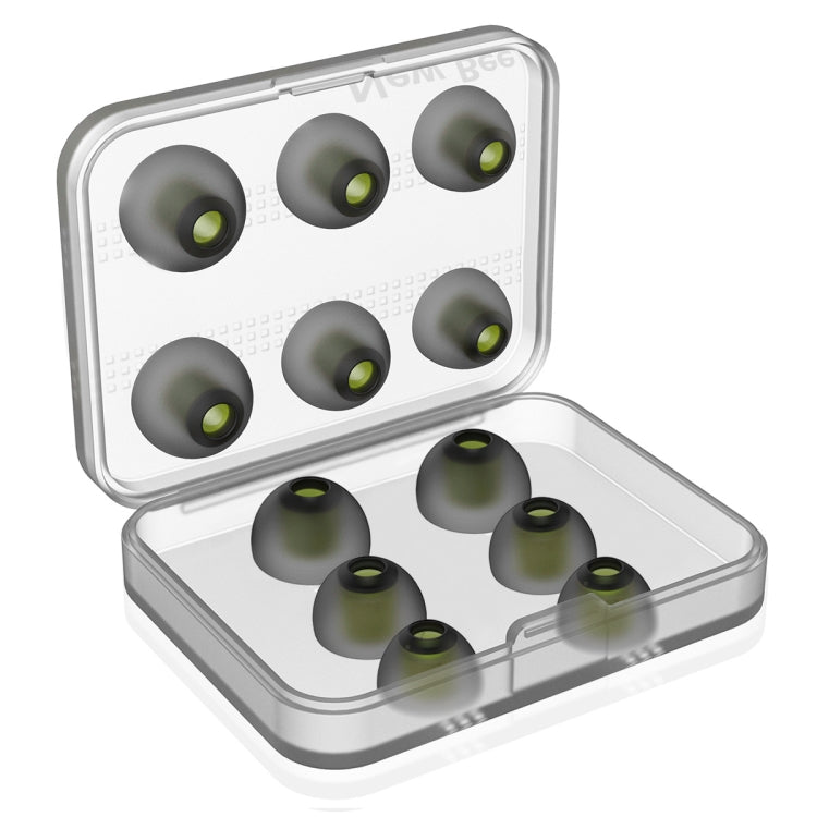 6 Pairs New Bee NB-M1 In-ear Silicone Ear Caps with Storage Box, Suitable for 5mm-7mm Earphone Plugs, Silicone