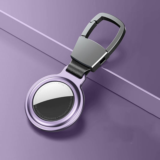 Premium metal protective cover compatible with both AirTag generations